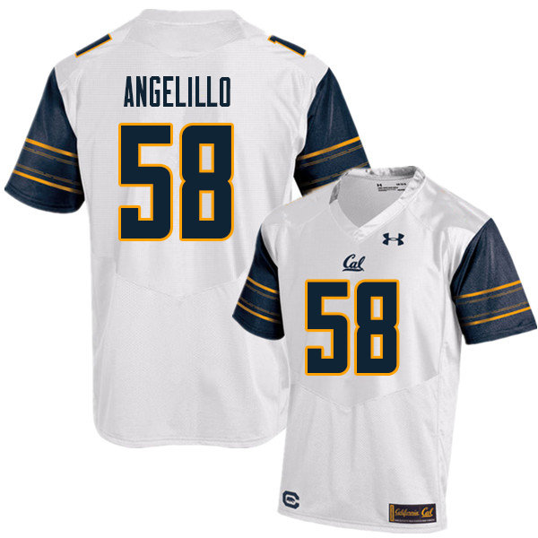 Men #58 Zach Angelillo Cal Bears UA College Football Jerseys Sale-White